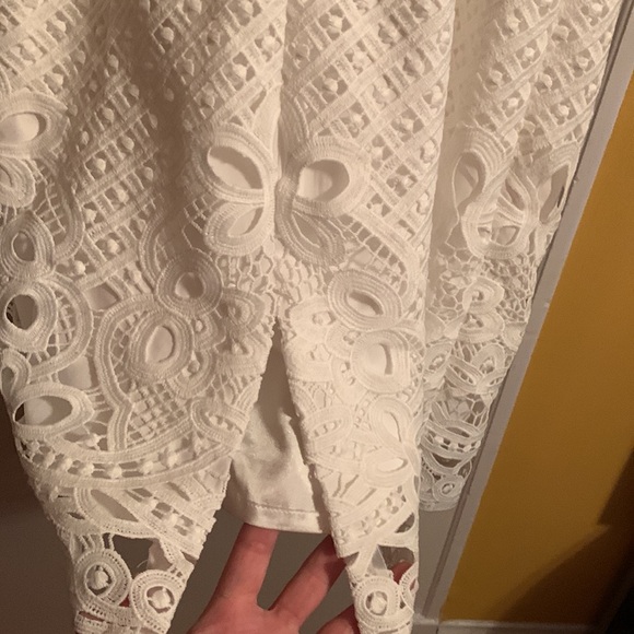 NWOT WHBM white eyelet lace sheath wedding or derby dress,white satin lining s4 - Picture 7 of 12